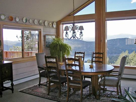 7-Dining room view - Barker Reservoir and mountains